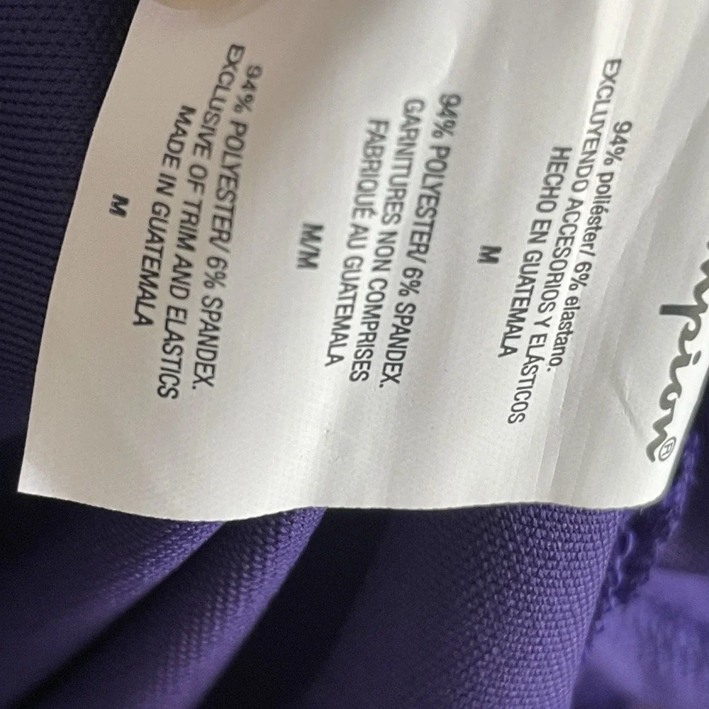 Kansas State KState Golf Polo‎ Shirt Mens Champion Embroidery Logo Purple Medium